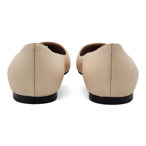 Christian Louboutin Ballalla Leather Ballet Flats Shoes in Beige $745 - Picture 5 of 9